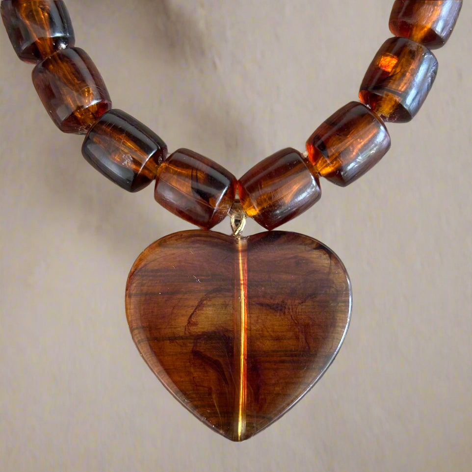 TORTOISESHELL HEART BRACELET