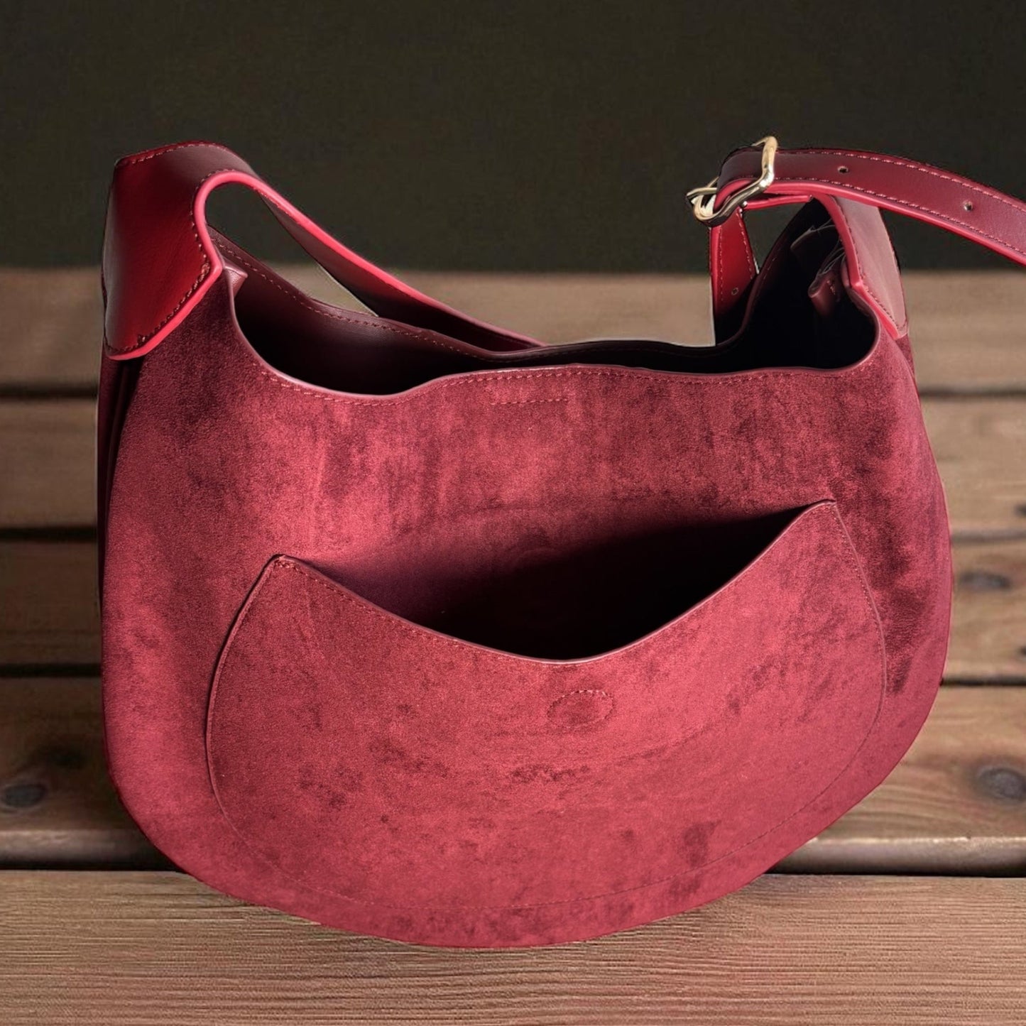 JACKIE SUEDE SHOULDER BAG