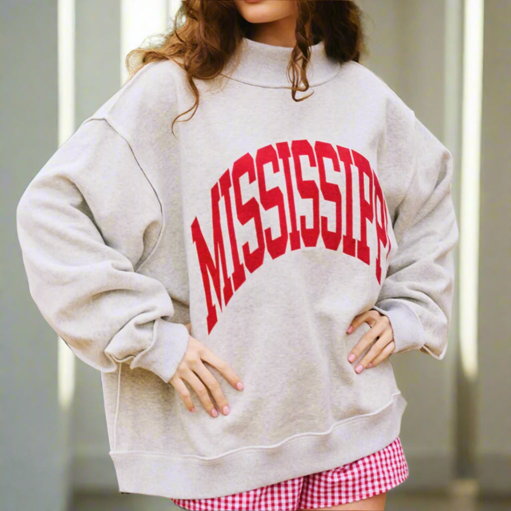 MISSISSIPPI REVERSIBLE SWEATSHIRT - available for preorder: ships in August (use code PREORDER for free shipping)