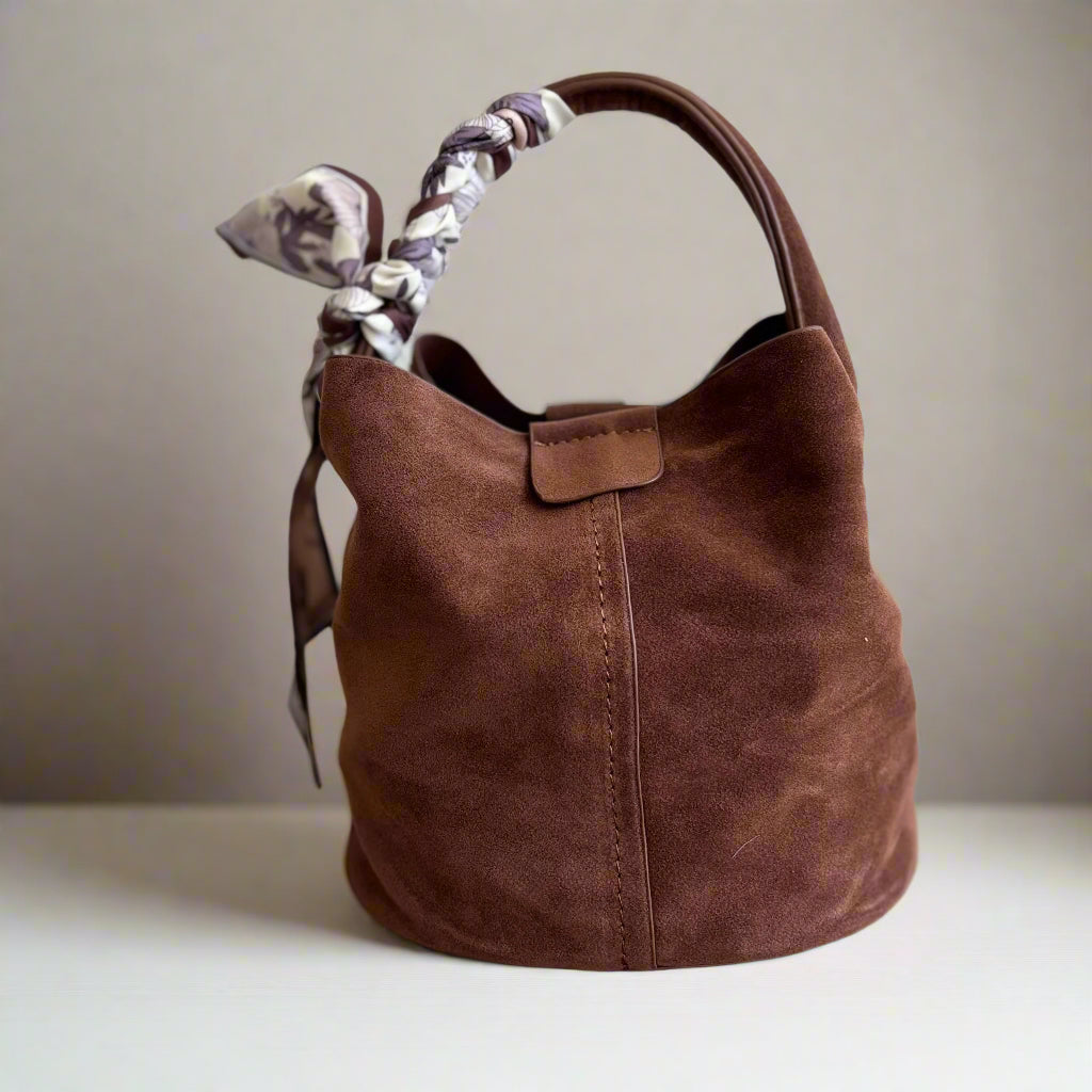 MINI SUEDE BUCKET BAG