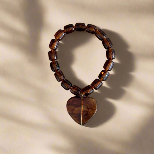 TORTOISESHELL HEART BRACELET