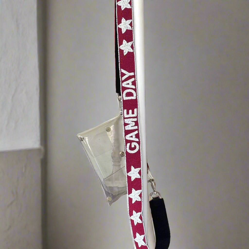 BEADED GAME DAY PURSE STRAP