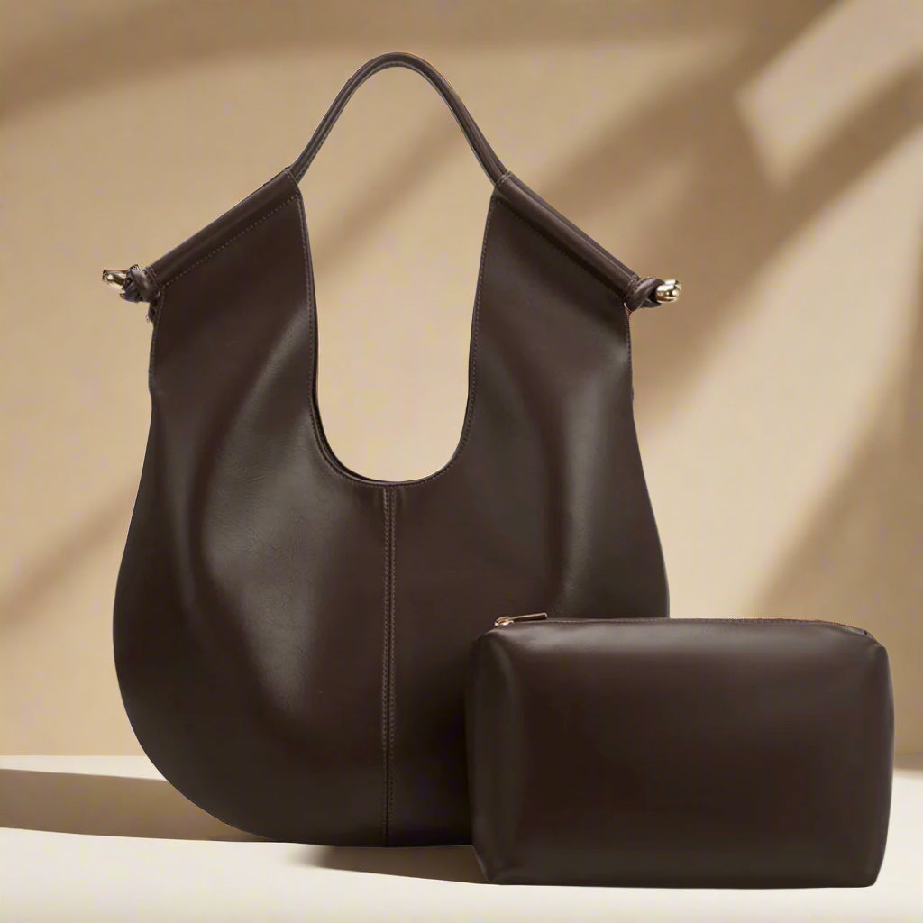 BLACK WOVEN SOLSTICE HANDBAG