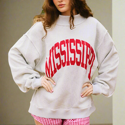 MISSISSIPPI REVERSIBLE SWEATSHIRT - available for preorder: ships in August (use code PREORDER for free shipping)