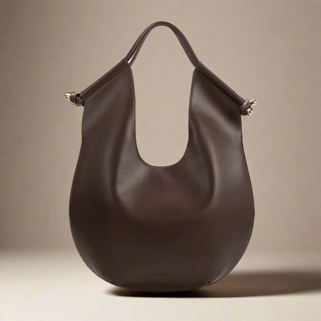 BLACK WOVEN SOLSTICE HANDBAG