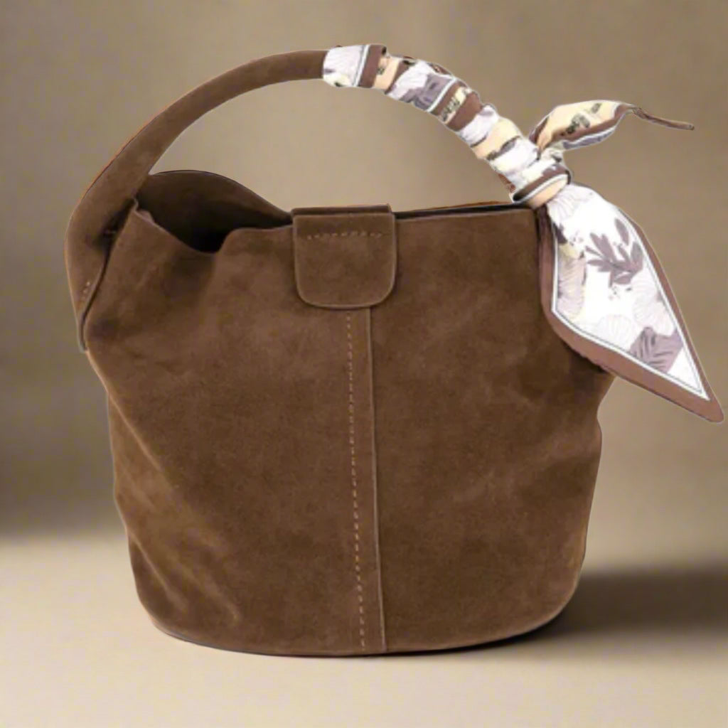 MINI SUEDE BUCKET BAG
