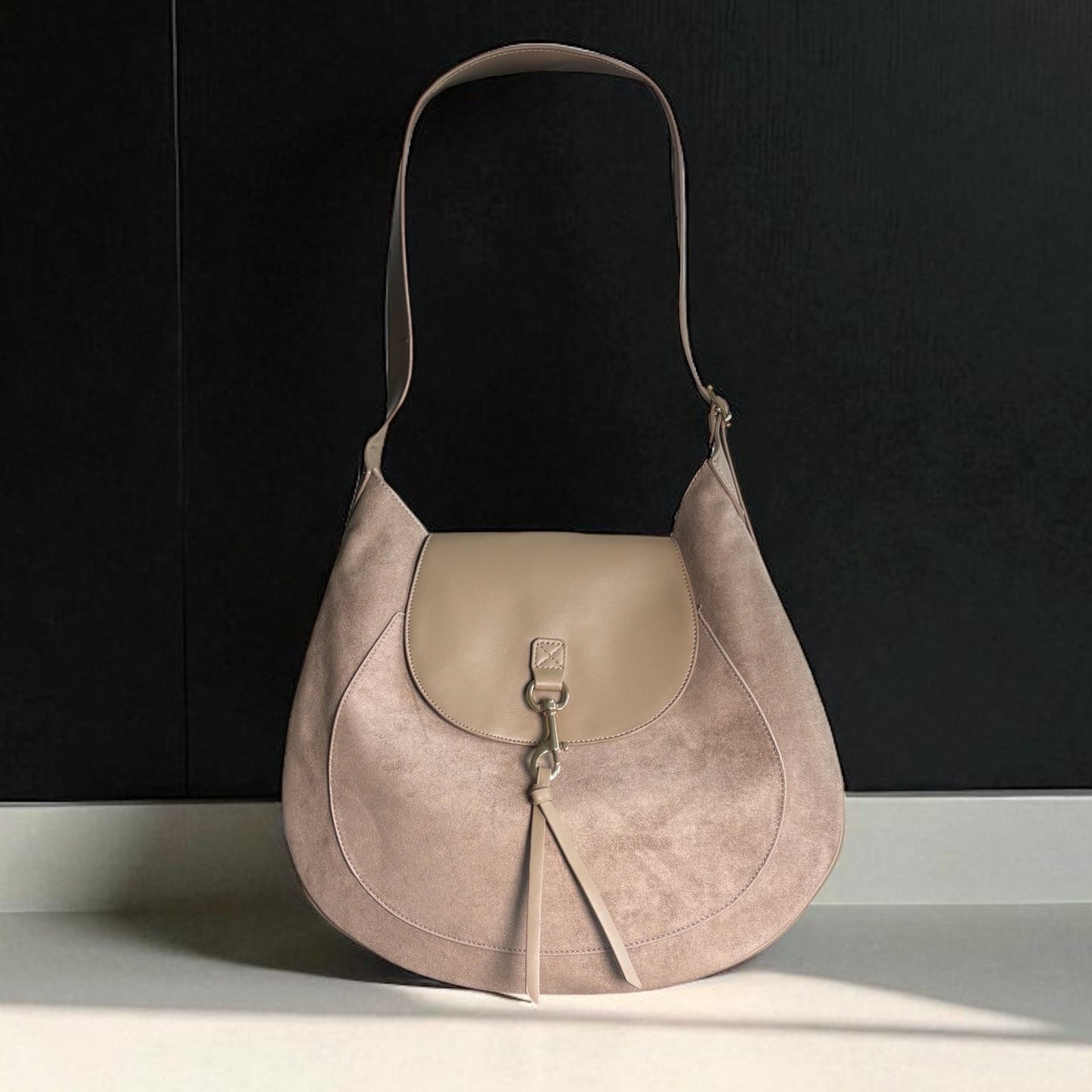 JACKIE SUEDE SHOULDER BAG